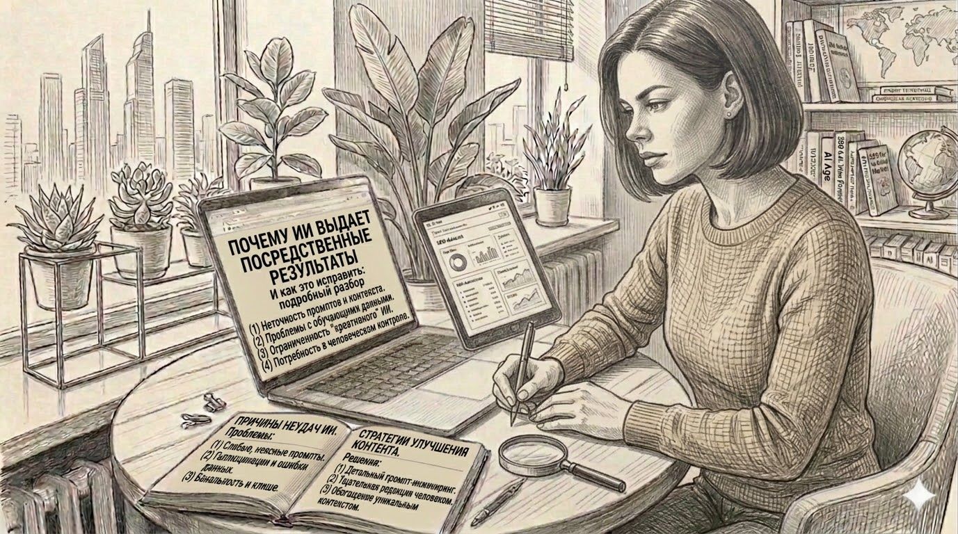 Почему ИИ выдает посредственные результаты и как это исправить