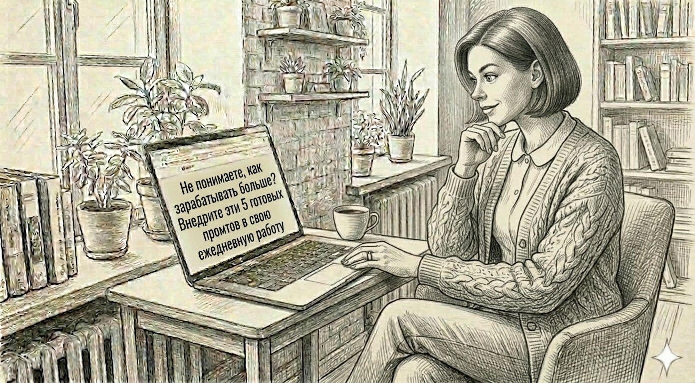 Не понимаете, как зарабатывать больше? Внедрите эти 5 готовых промтов в свою ежедневную работу